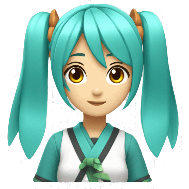 hastne miku original version with 01 on her left arm emoji