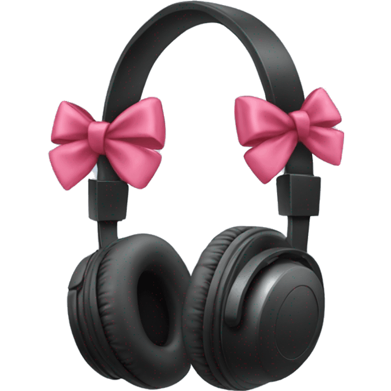 Headphones with bows  emoji