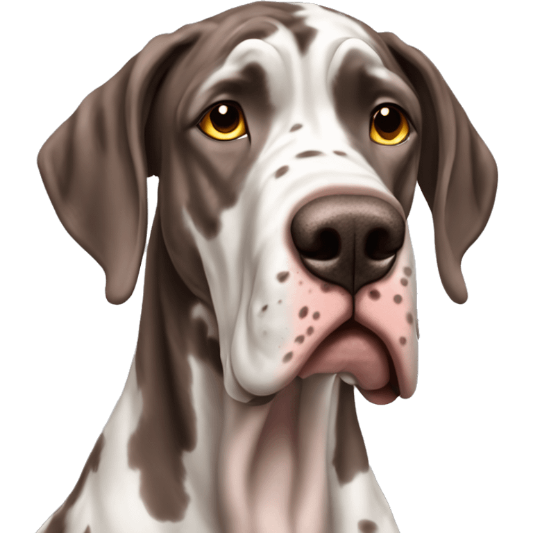 full bodied Chocolate Merle great dane emoji