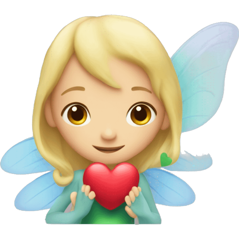 fairy with heart emoji