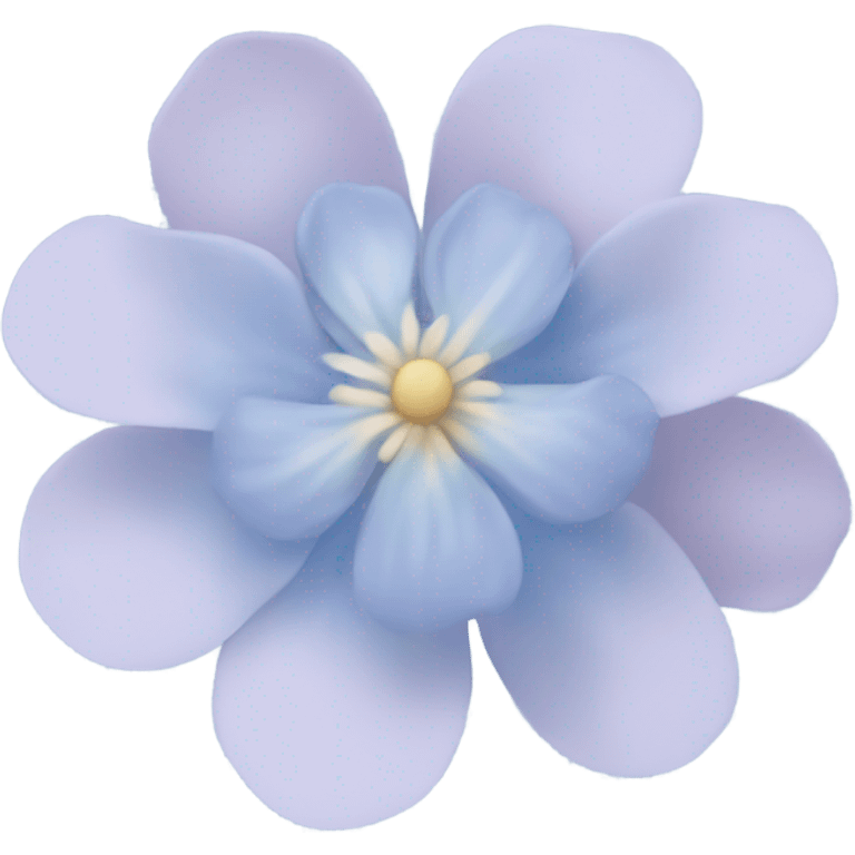 pastel blue flower emoji