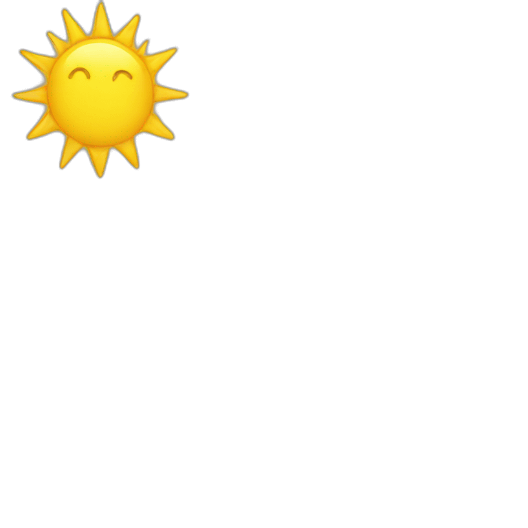 weather sun emoji