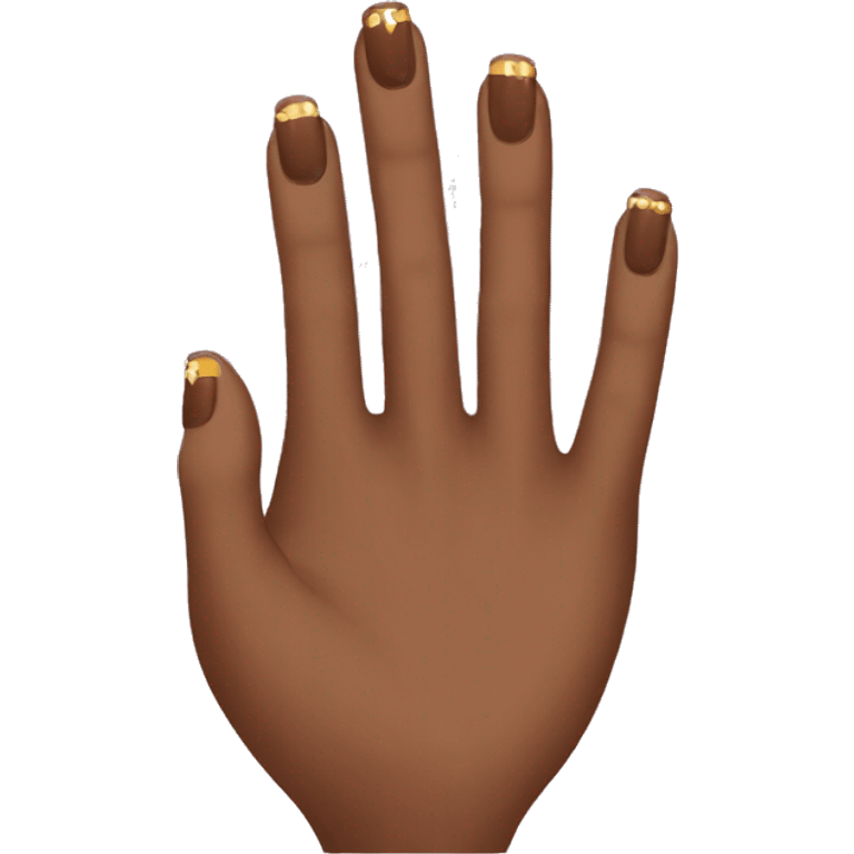 Brown nails emoji