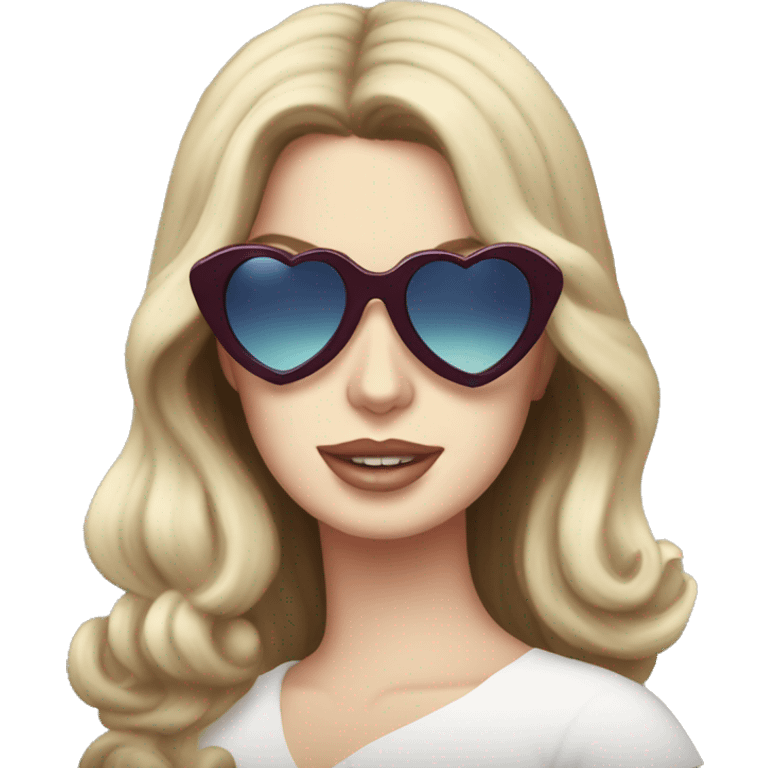 lana del rey with heart sunglasses emoji