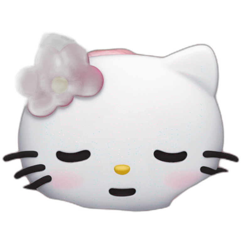 Hello kitty sleeps emoji