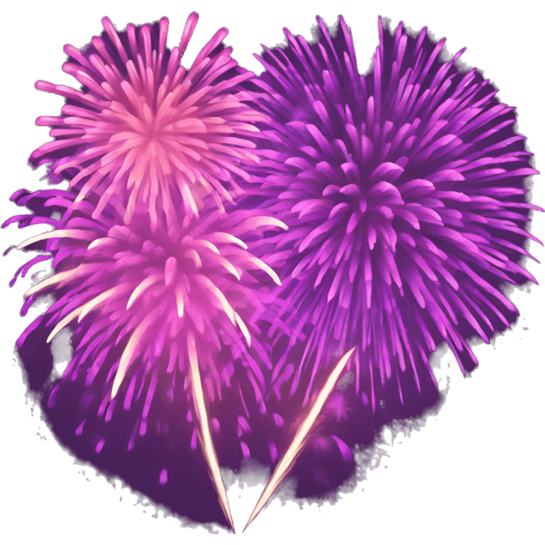 Pink and purple fireworks  emoji