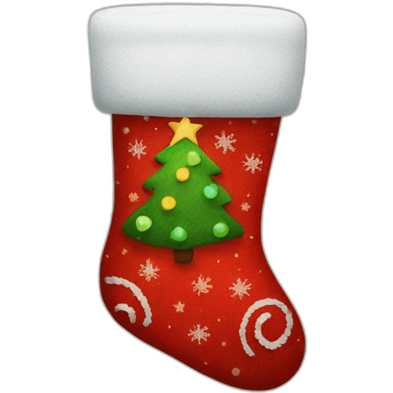 christmas sock emoji