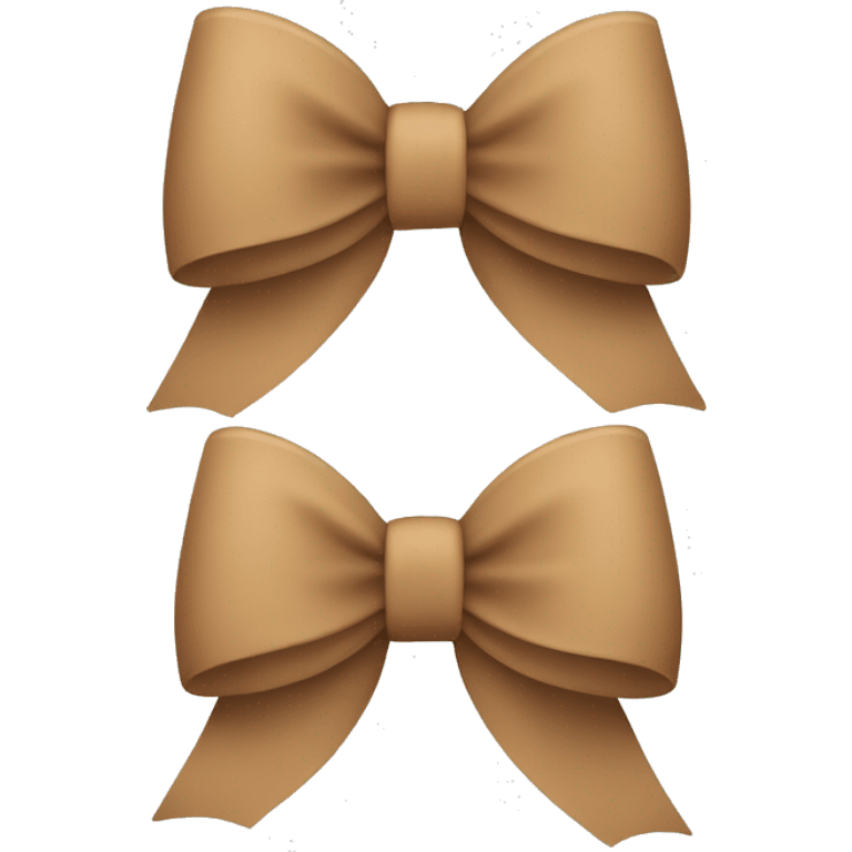 Light brown bow  emoji