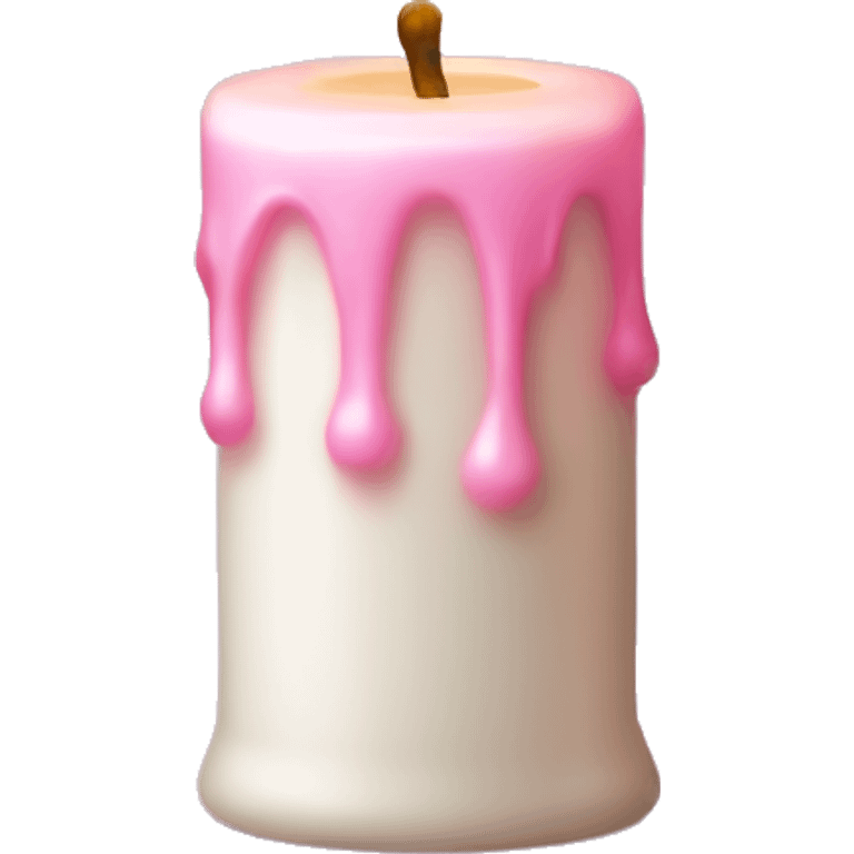 Light pink magic candle Halloween  emoji