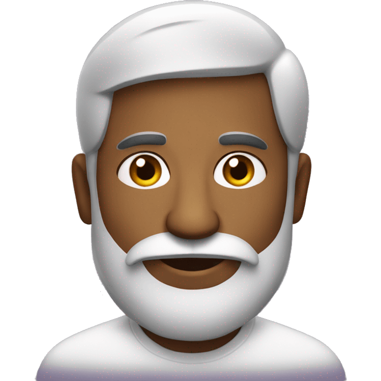 south indian man with a short beard and mustashe  emoji