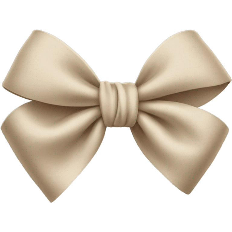 Beige bow emoji