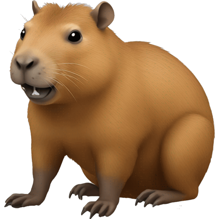 Capibara durmiendo  emoji