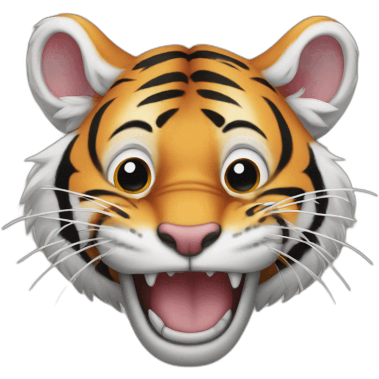 tiger in a mouse's mouth emoji