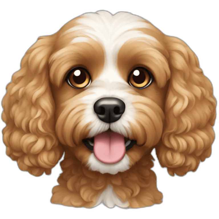 Cavapoo dog emoji