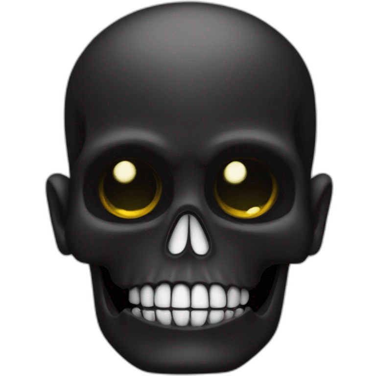 black skullhead in suite emoji