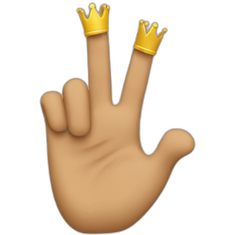 double king salute emoji