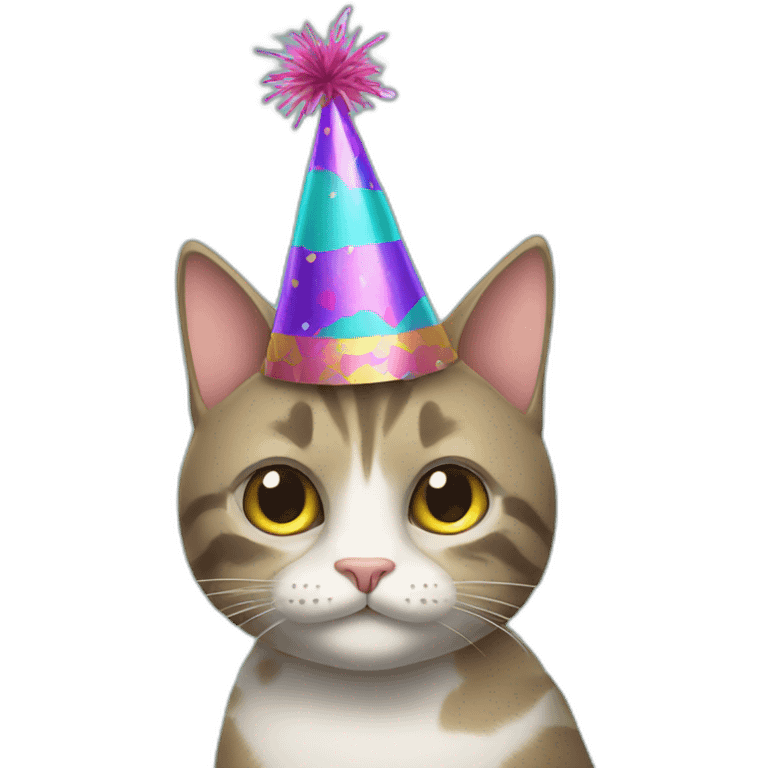 cat with party hat emoji