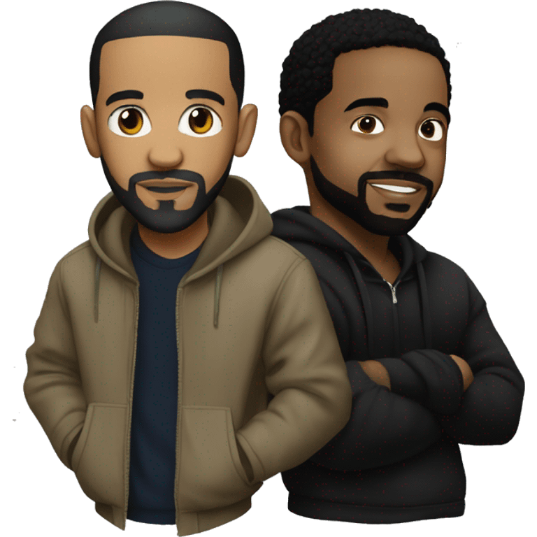 drake and kendrick lamar emoji