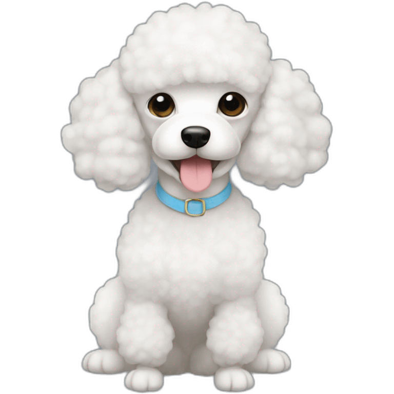 three-white-toy-poodles emoji