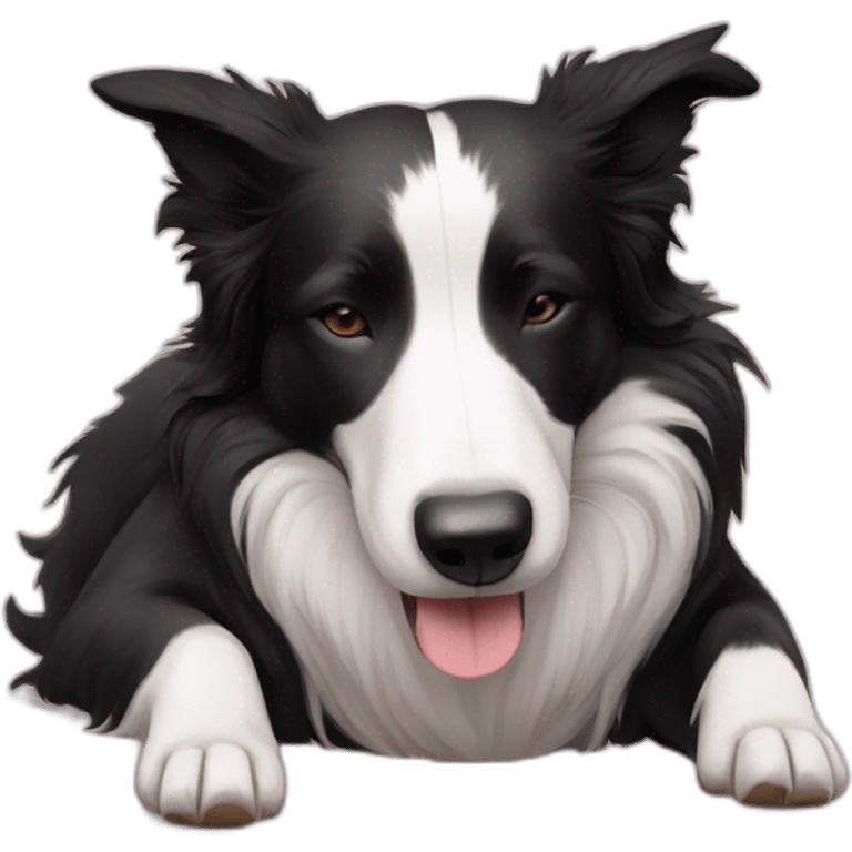 Border-collie-sleeping-on-her-back emoji