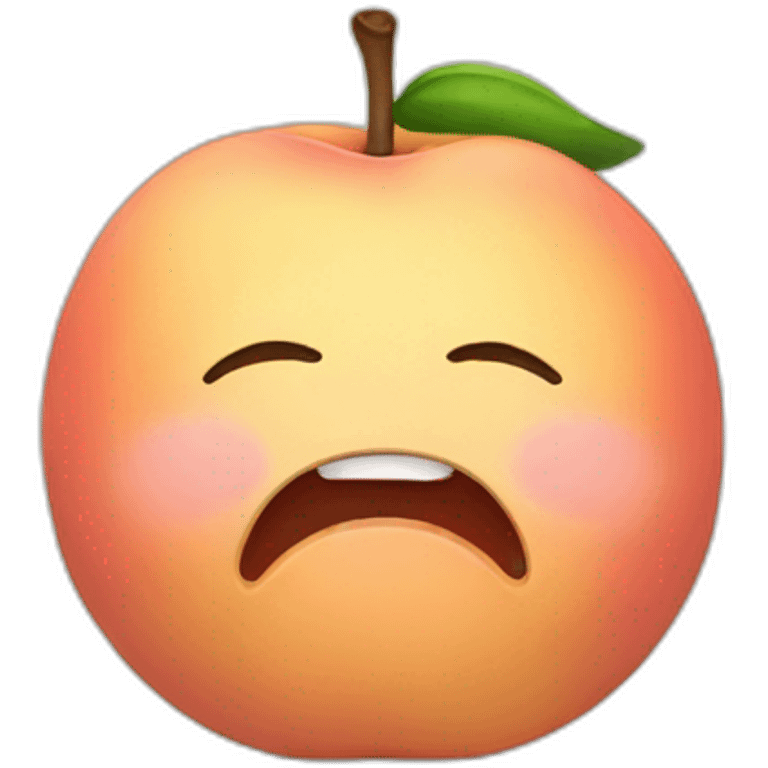 praying peach emoji