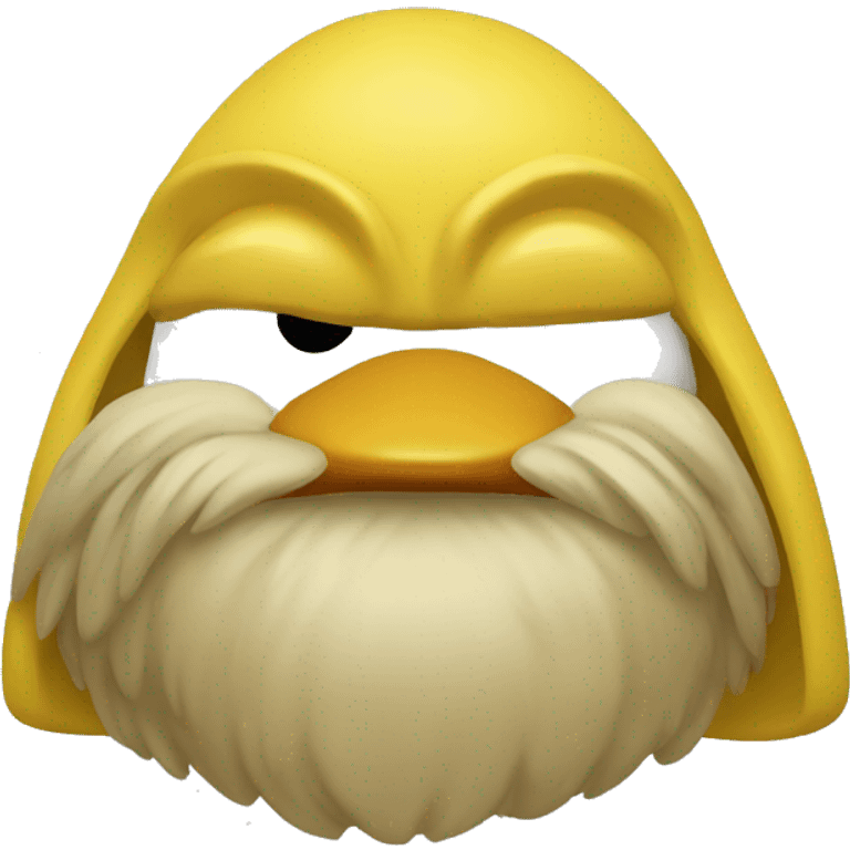 Yellow Viking duck emoji