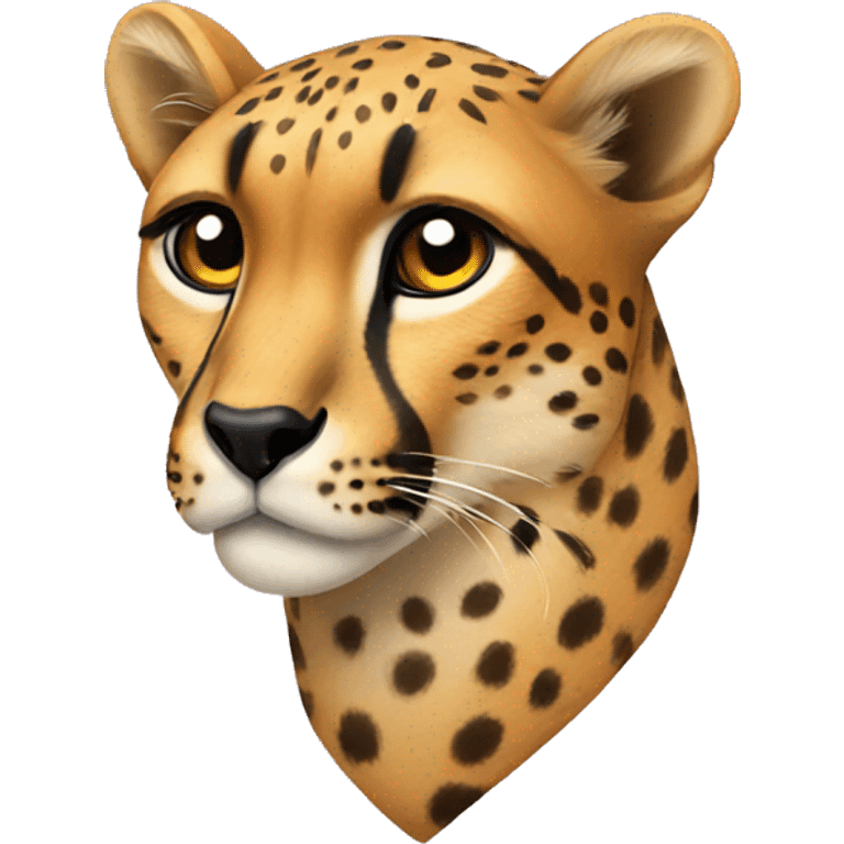 Cheetah heart emoji