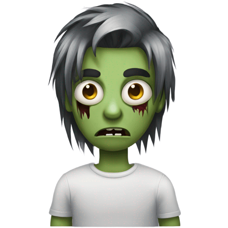 emo hair boy zombie  emoji