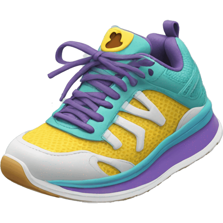 Smiling running shoe emoji