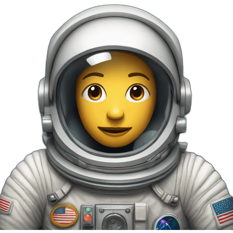 an astronaut in a spaceship emoji