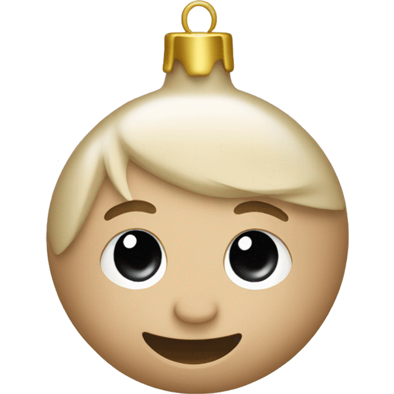 beige christmas ornament emoji