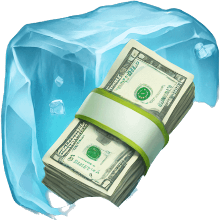 ice and money emoji