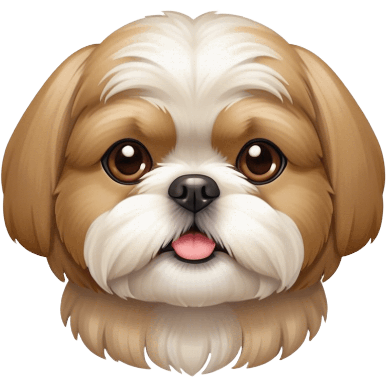 Beige and white Shih Tzu  emoji