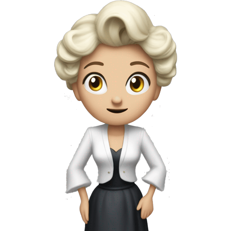 Ursula von der Leyenl photorealistic shrugs emoji