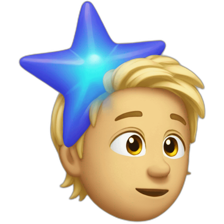 patrik star with a suiw emoji