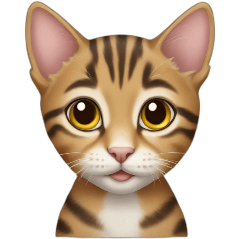 Tabby kitten emoji