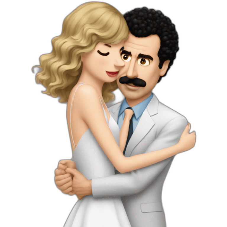 borat hugs taylor swift emoji