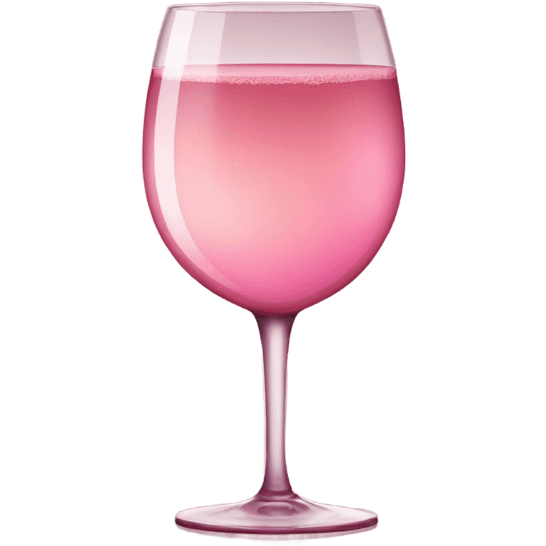 pink champagne with a burgundy glass emoji