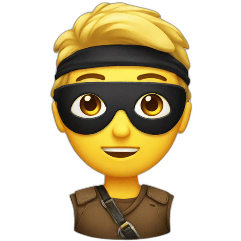 Emoji with eye patch emoji