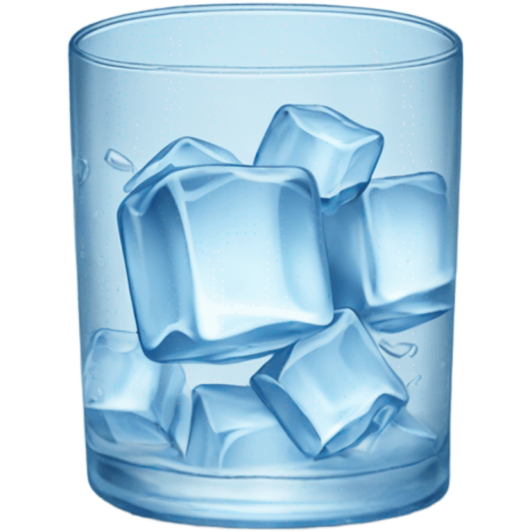 Glass of ice water  emoji