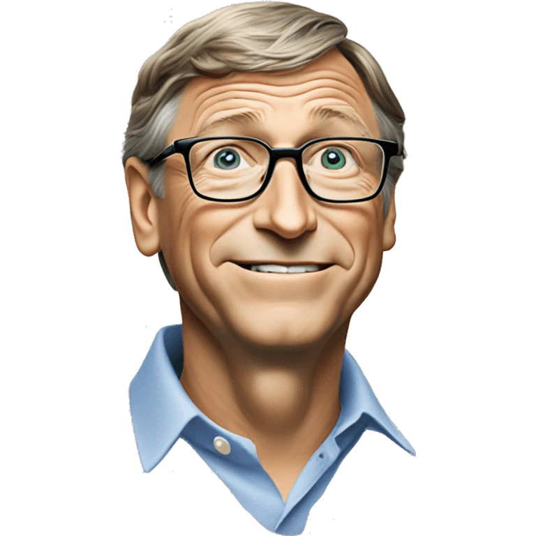 Bill Gates pointing down side emoji