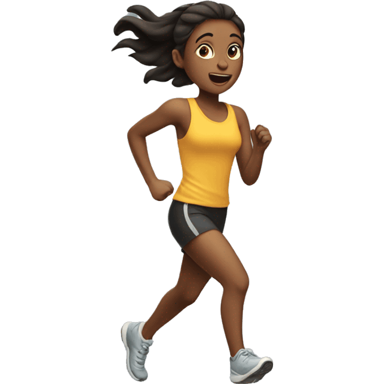 Girl running emoji