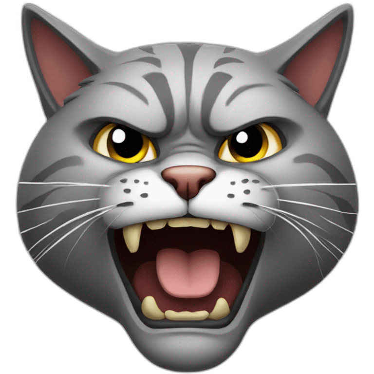 Angry cat emoji