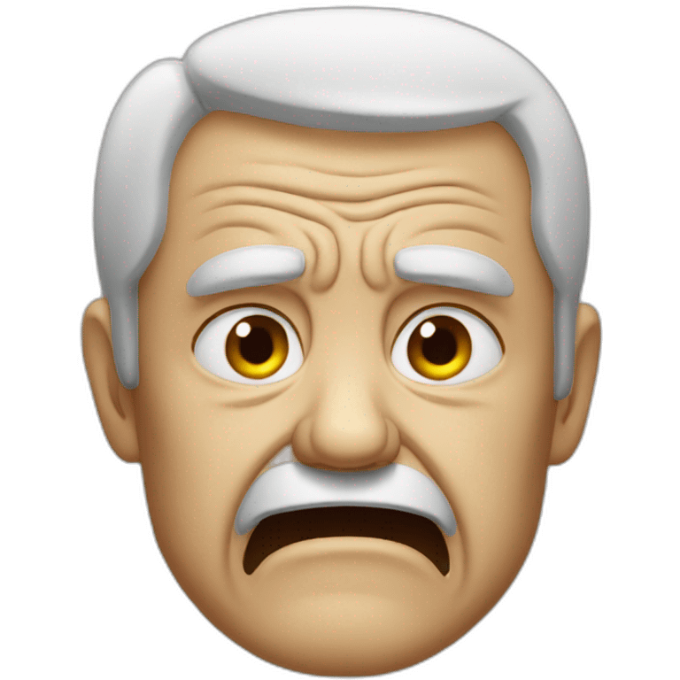 angry old man crying emoji