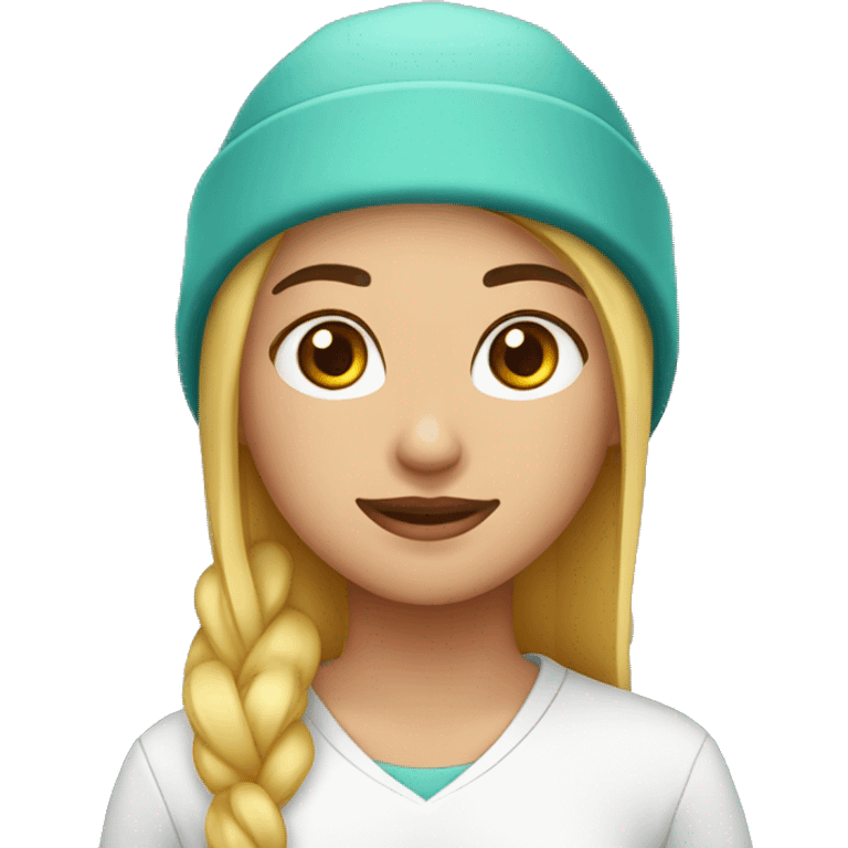 Chica 19 años Enfermera con gorrito en cabeza emoji