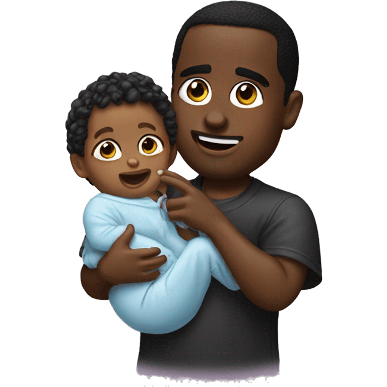 Diddy holding baby oil emoji