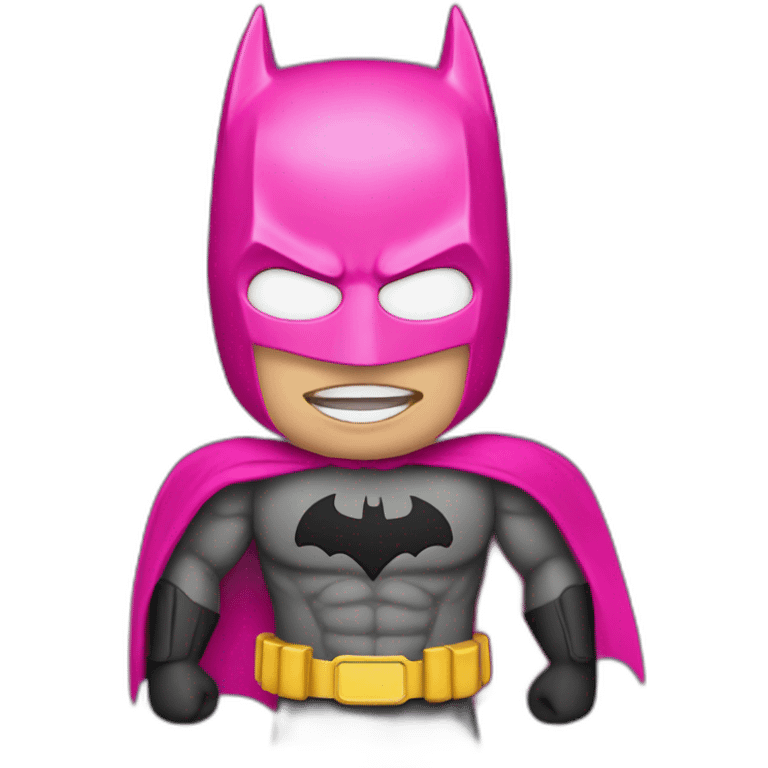 Pink batman emoji