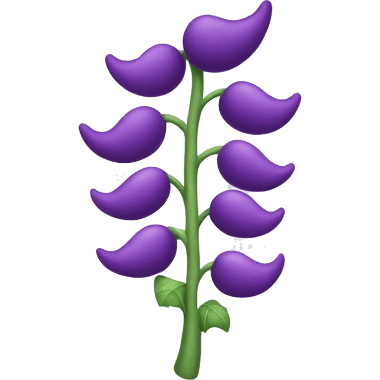 Purple beanstalk  emoji