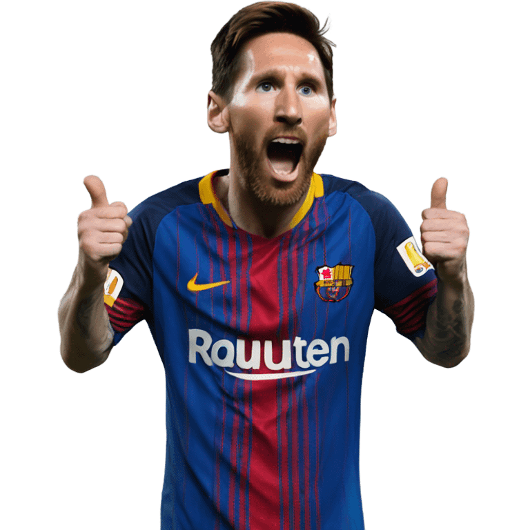 Messi talking. emoji