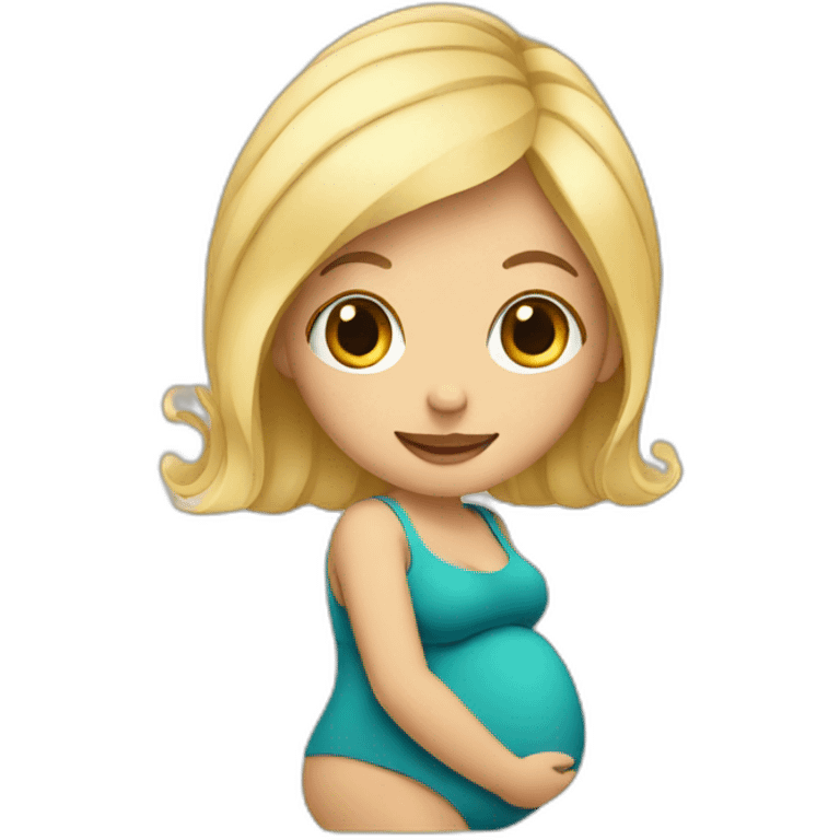 Pregnant blonde emoji